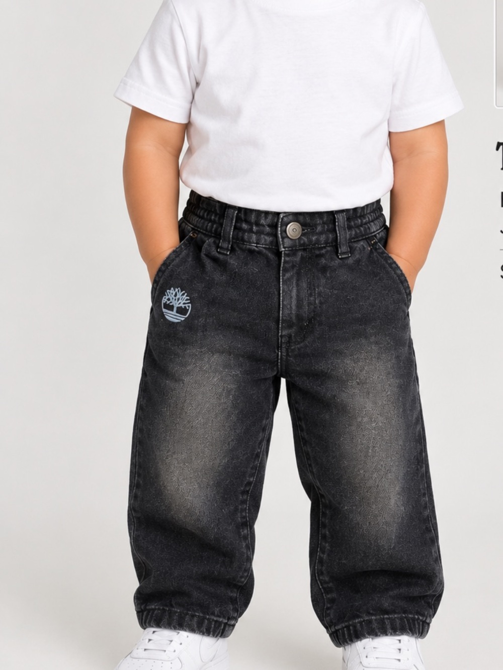 Timberland toddler jeans 12M Washed Elastic Waist Toddler Jeans